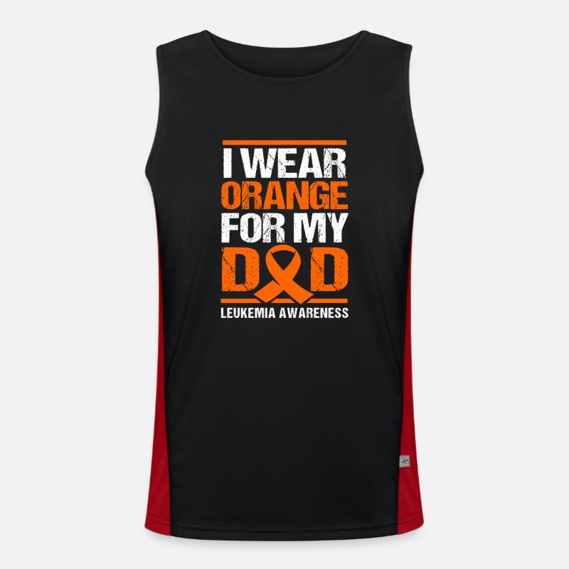 Leukämie Bewusstsein Funktionelles Kontrast-Tank Top für Männer 
