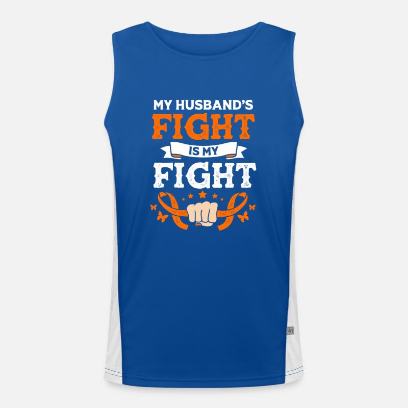 Leukämie Bewusstsein Funktionelles Kontrast-Tank Top für Männer 