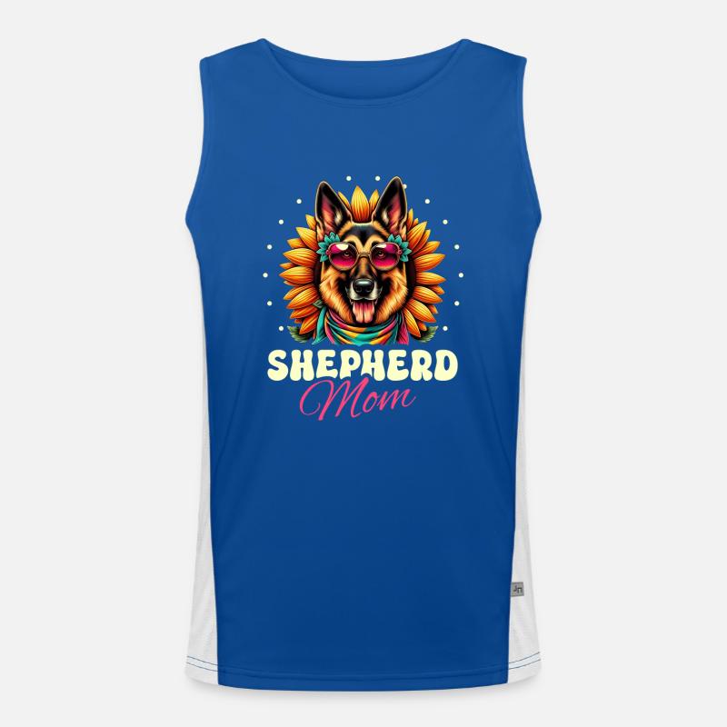 Shepherd Mom German Shepherd Dog Lover Shepherds G Men's Functional Contrast Tank Top 