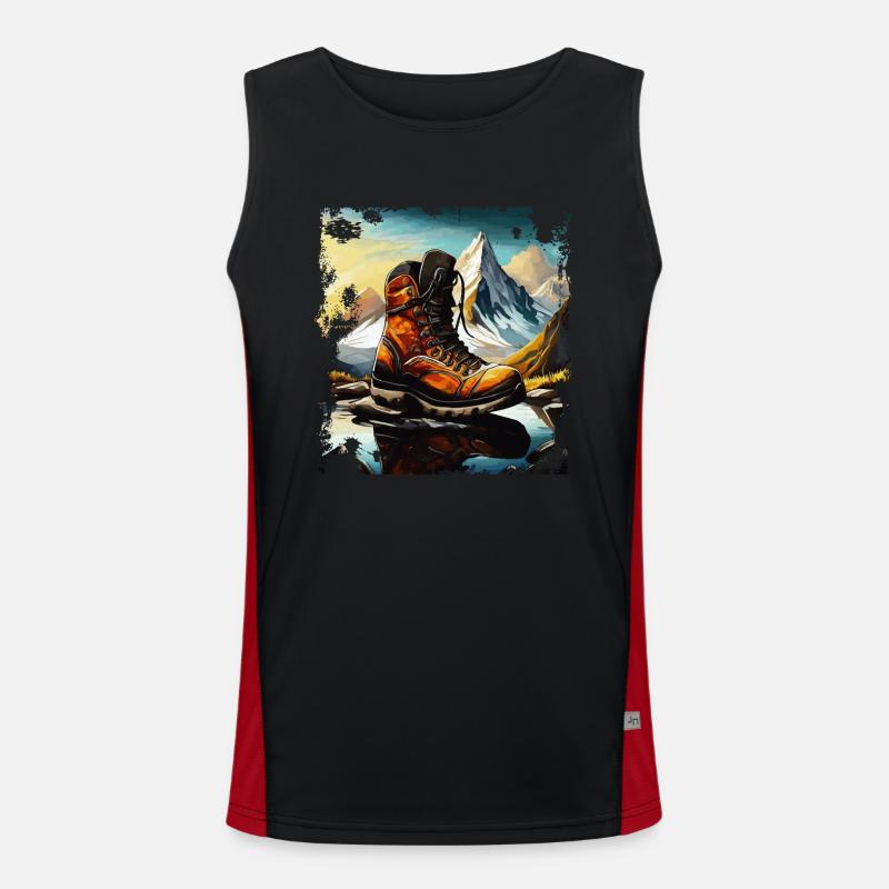 HIKING BOOT Men's Functional Contrast Tank Top 