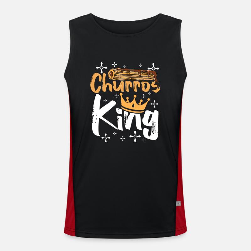 Churros King Funktionelles Kontrast-Tank Top für Männer 