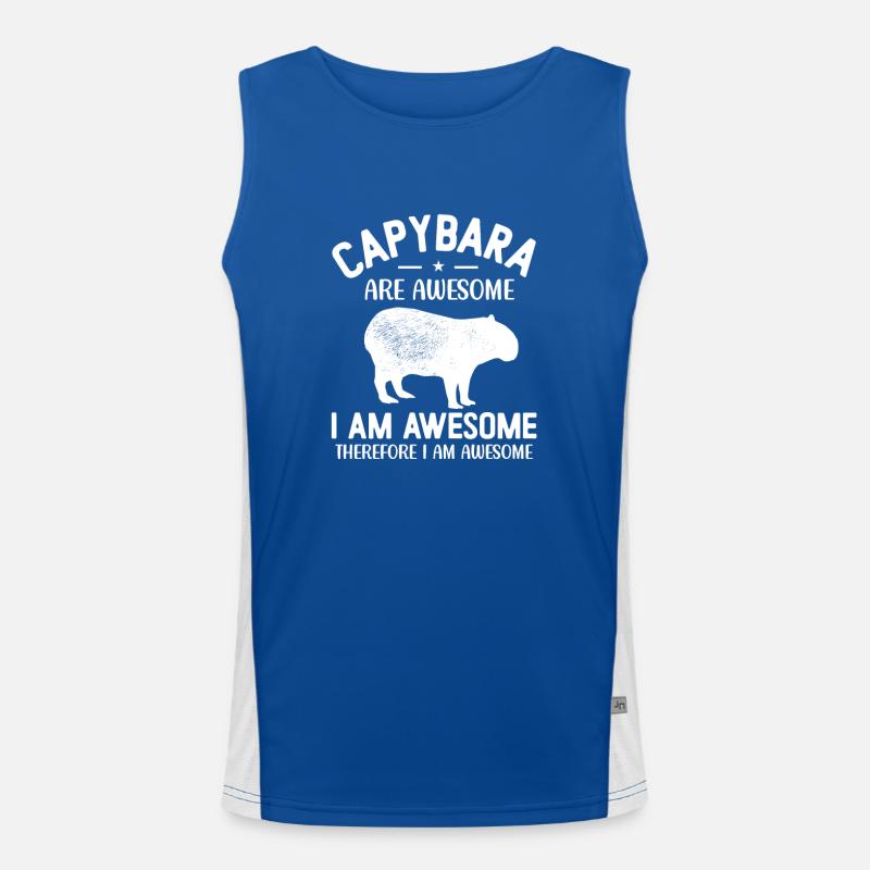 Capybara Funktionelles Kontrast-Tank Top für Männer 