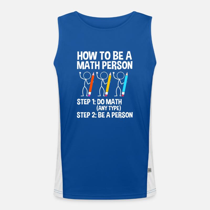 Mathematik Funktionelles Kontrast-Tank Top für Männer 