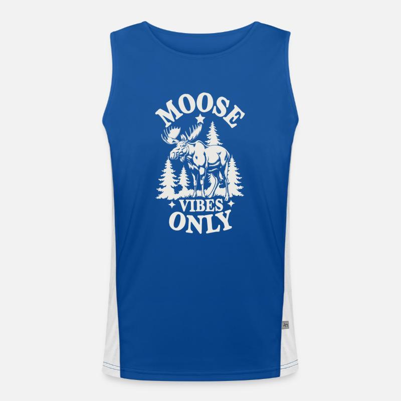 Elch Funktionelles Kontrast-Tank Top für Männer 