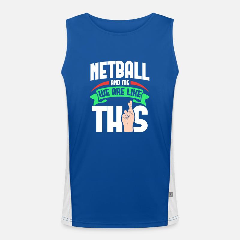Netball moi, c’est comme Débardeur respirant contrasté Homme 