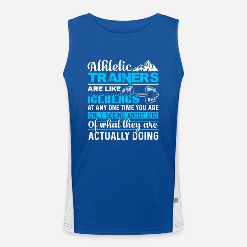 Funny Things About Athletic Trainer Men's Functional Contrast Tank Top 