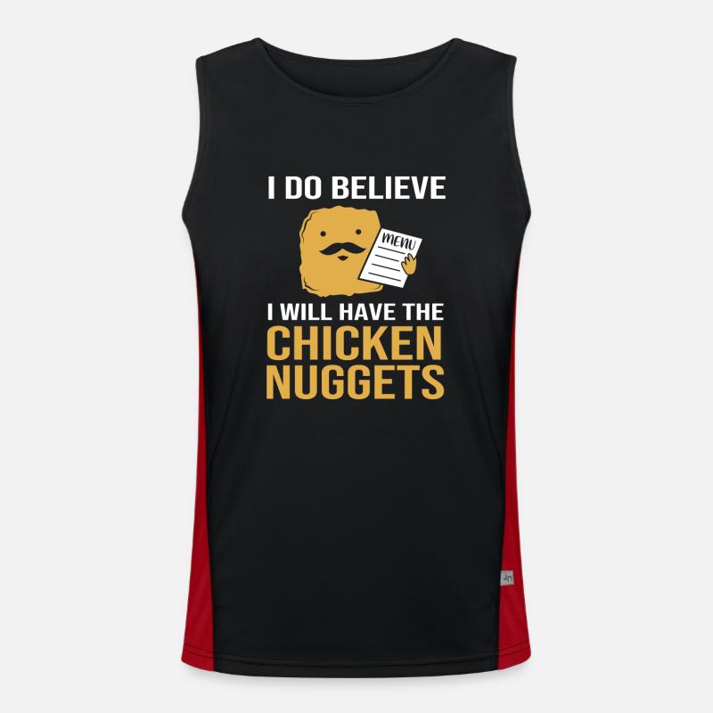 Nuggets de poulet Débardeur respirant contrasté Homme 