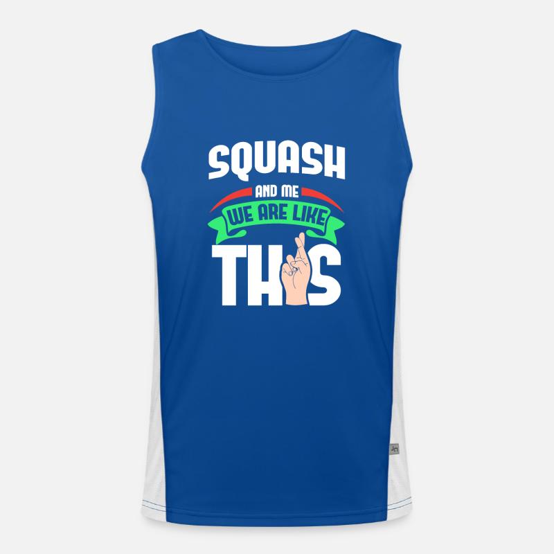 Squash Me sont comme Débardeur respirant contrasté Homme 