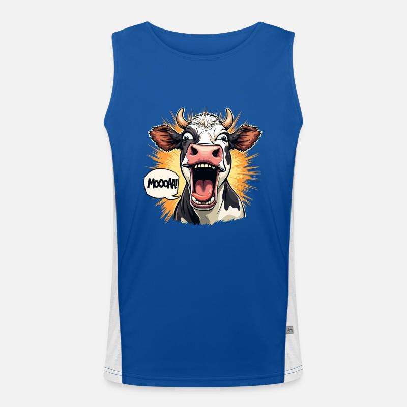 MOOOAA Men's Functional Contrast Tank Top 