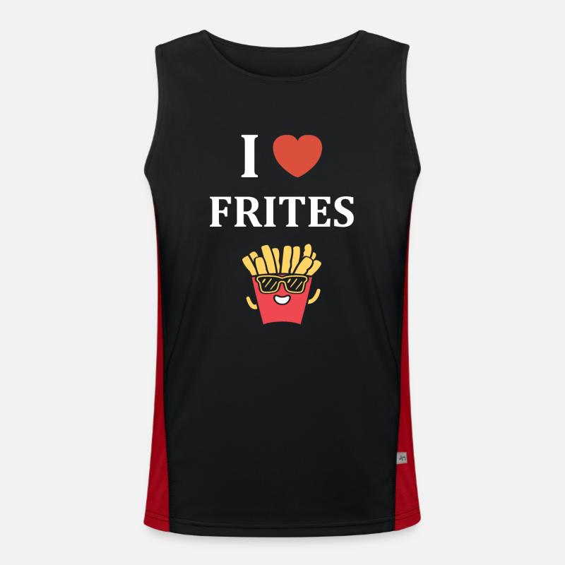 frites Débardeur respirant contrasté Homme 