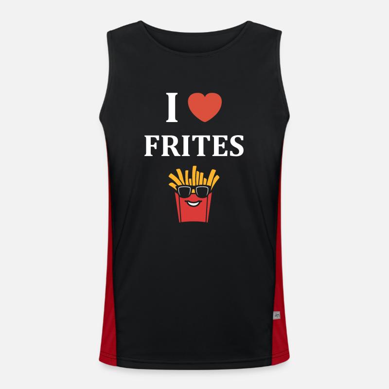 frites Débardeur respirant contrasté Homme 