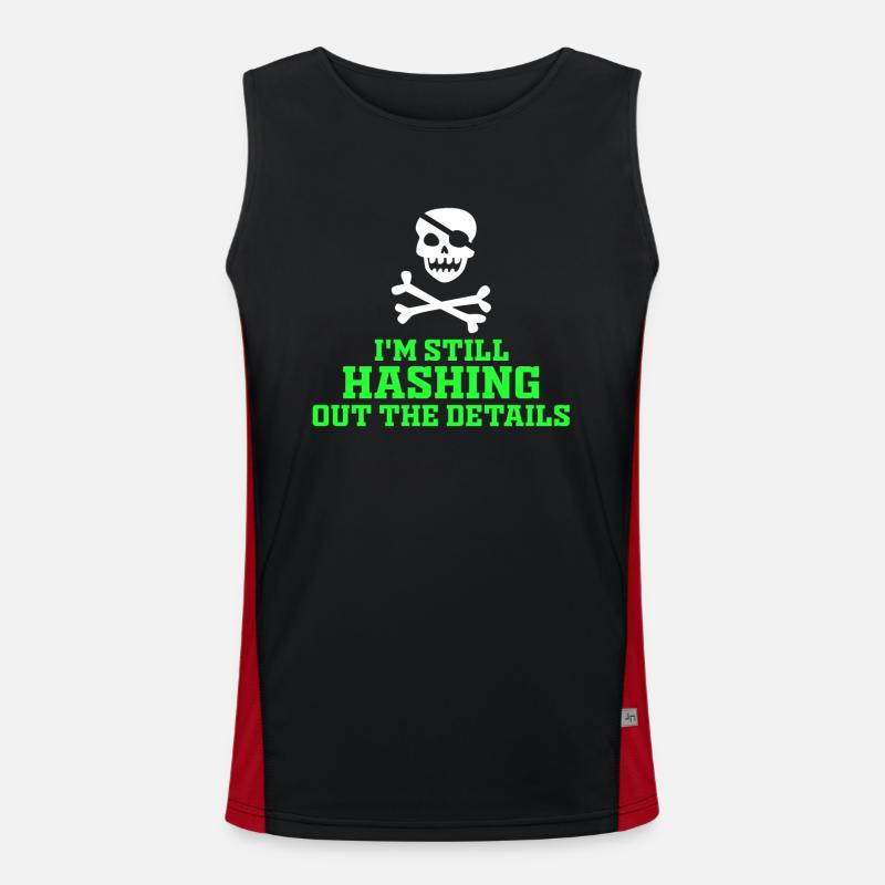 Ethical Hacker Cybersecurity Expertise Men's Functional Contrast Tank Top 