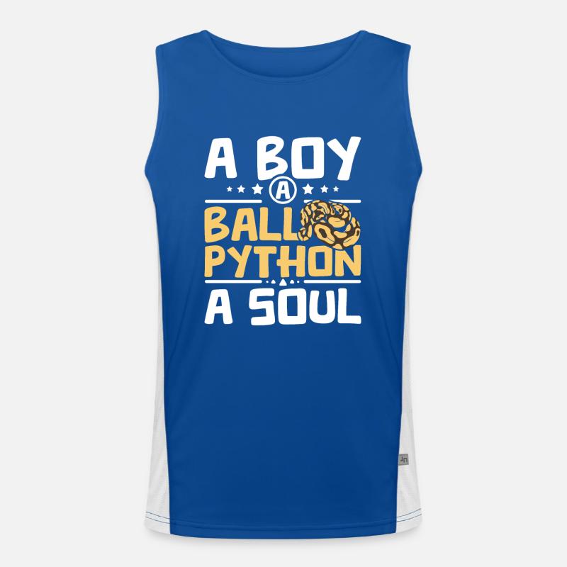 Un garçon, un python royal, une âme Débardeur respirant contrasté Homme 