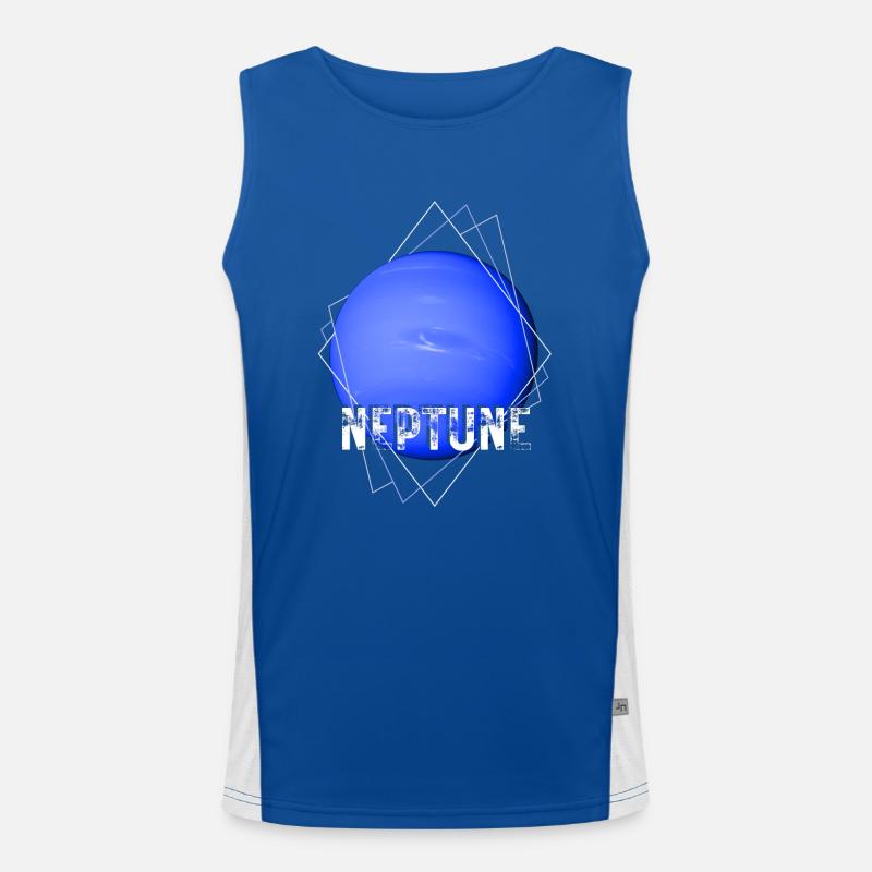 Neptune Planet Men's Functional Contrast Tank Top 