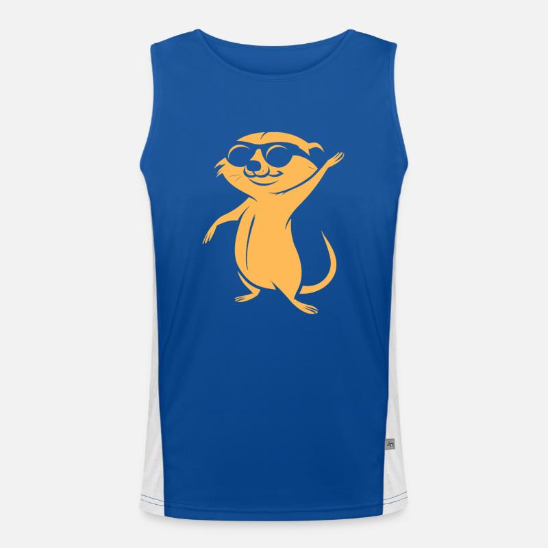 Erdmännchen Funktionelles Kontrast-Tank Top für Männer 