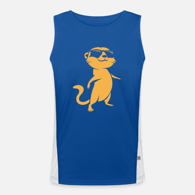 Erdmännchen Funktionelles Kontrast-Tank Top für Männer 