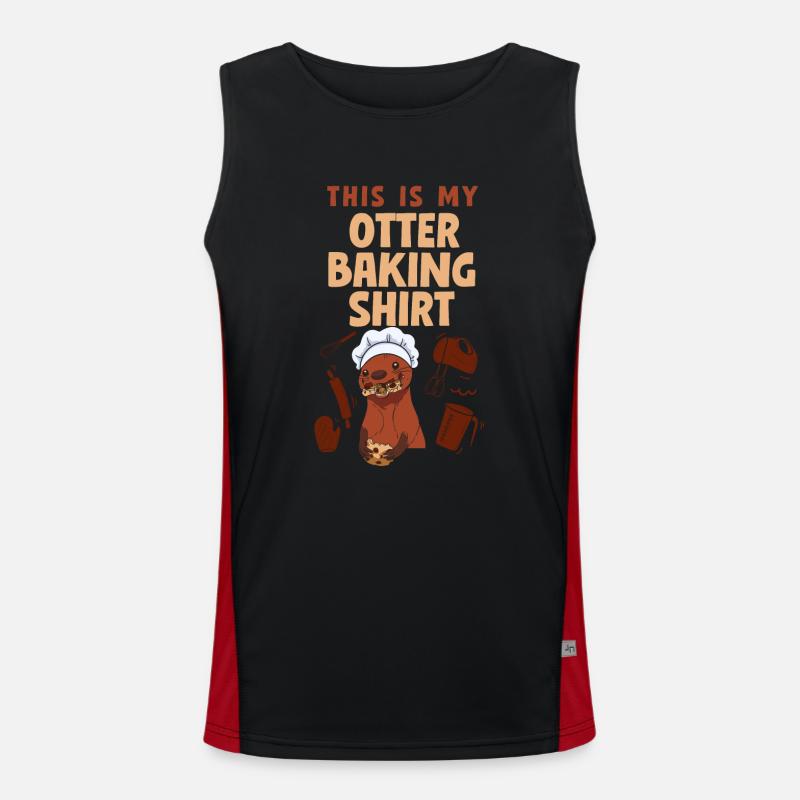 Loutre Baking Jeu de mots C’est ma loutre Débardeur respirant contrasté Homme 