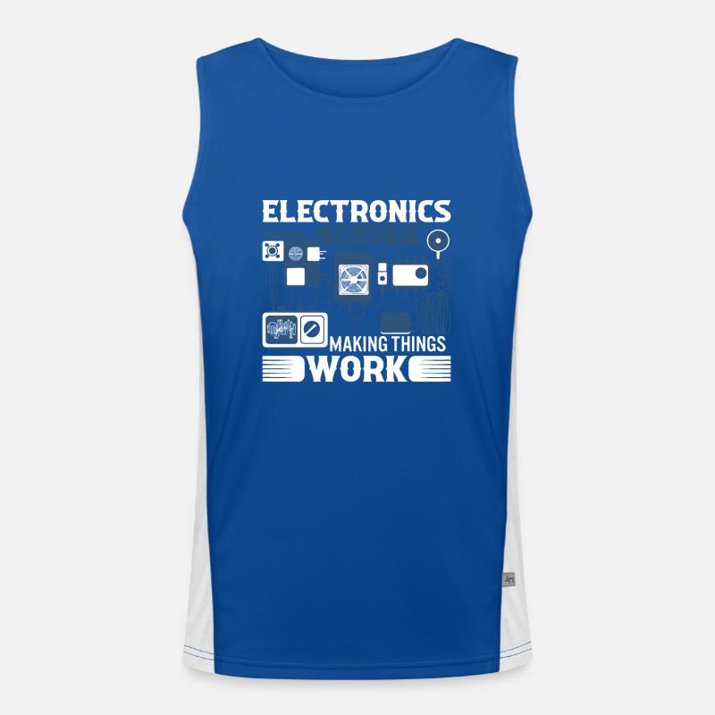 Electronics: The art of making things work. Men's Functional Contrast Tank Top 
