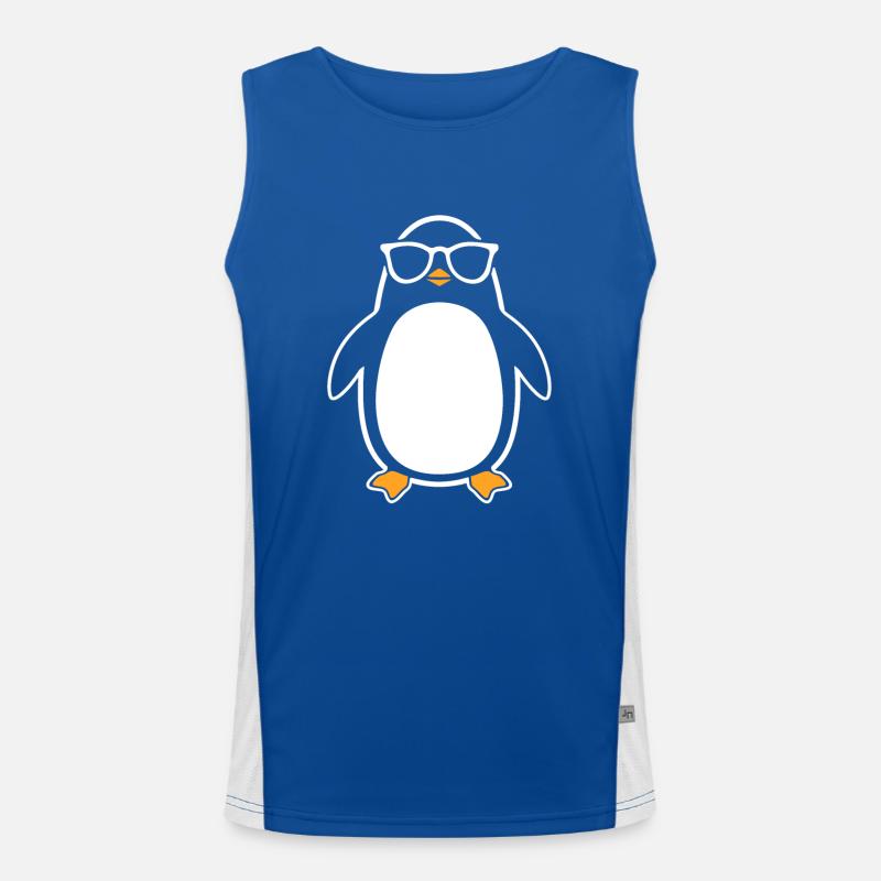 Pinguin Funktionelles Kontrast-Tank Top für Männer 