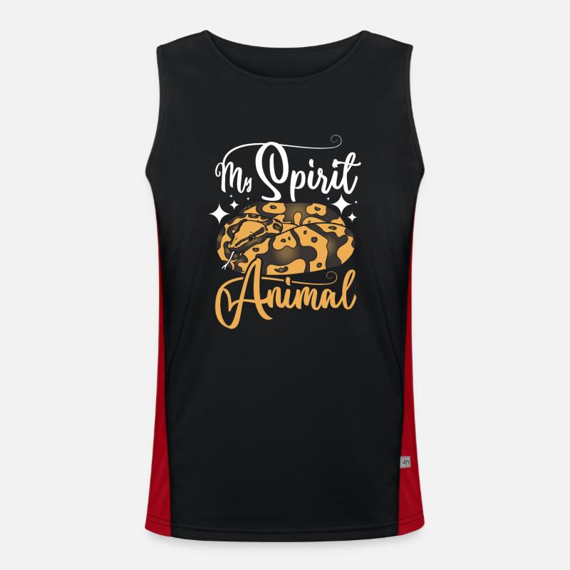 My spirit animal Ball python Men's Functional Contrast Tank Top 