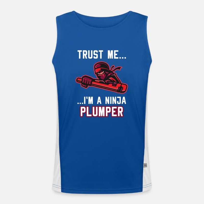 Kolbenschlüssel Vertrauen Ich bin ein Klempner Funktionelles Kontrast-Tank Top für Männer 