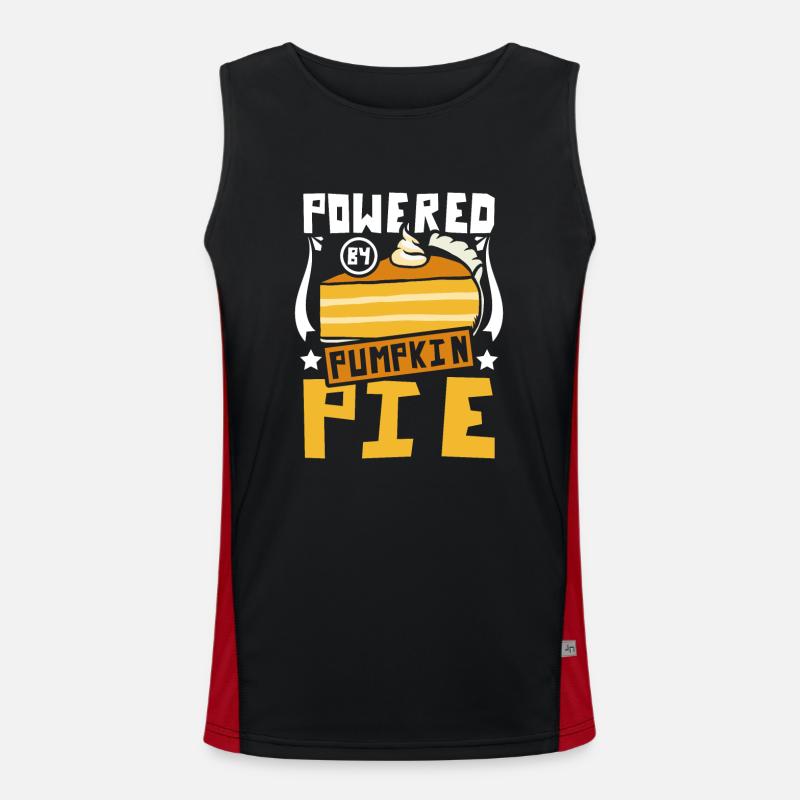 Powered by Pumpkin pie Funktionelles Kontrast-Tank Top für Männer 