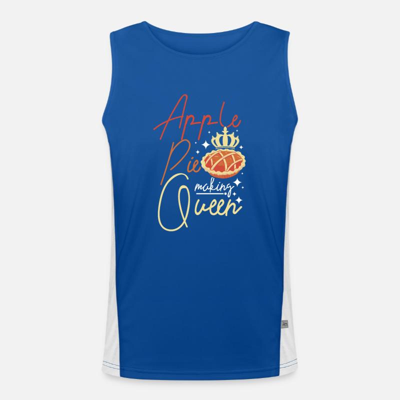 Apple pie making queen Funktionelles Kontrast-Tank Top für Männer 