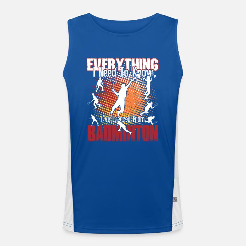Badminton Is Everything Men's Functional Contrast Tank Top 