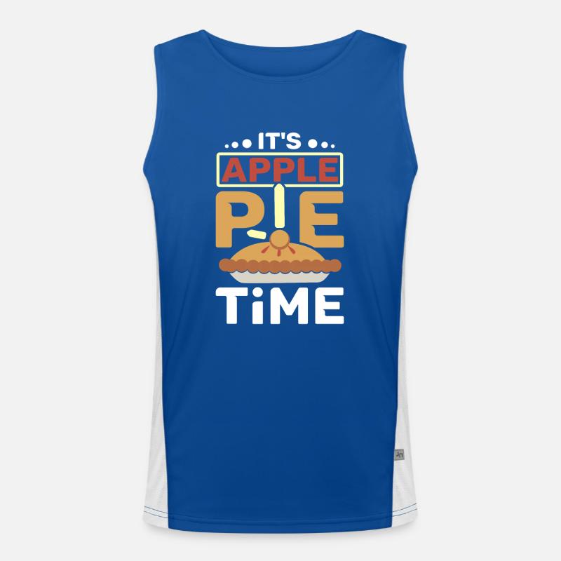 It's Apple pie time Funktionelles Kontrast-Tank Top für Männer 
