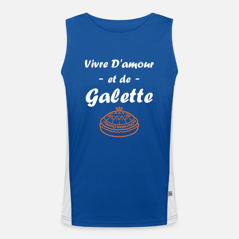 Pfannkuchen Funktionelles Kontrast-Tank Top für Männer 