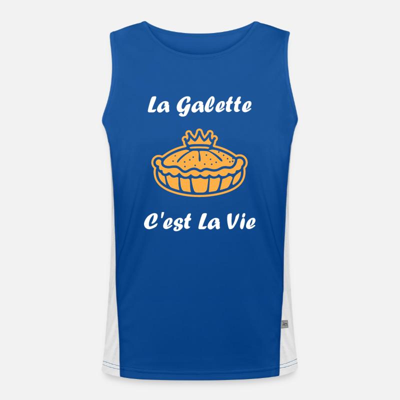 Pfannkuchen Funktionelles Kontrast-Tank Top für Männer 