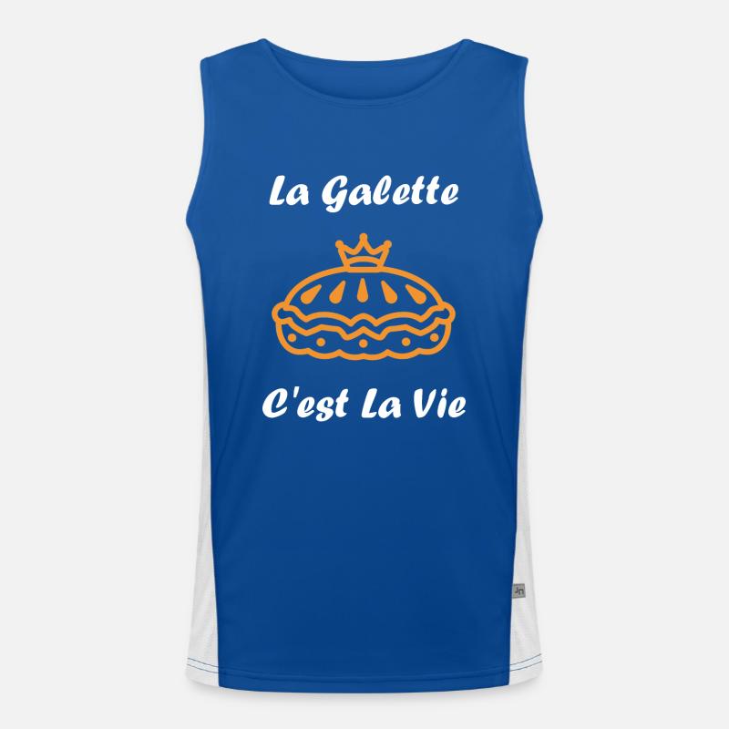 Pfannkuchen Funktionelles Kontrast-Tank Top für Männer 