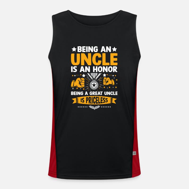 Ein Onkel zu sein ist eine Ehre, ein Großonkel zu sein ist Funktionelles Kontrast-Tank Top für Männer 