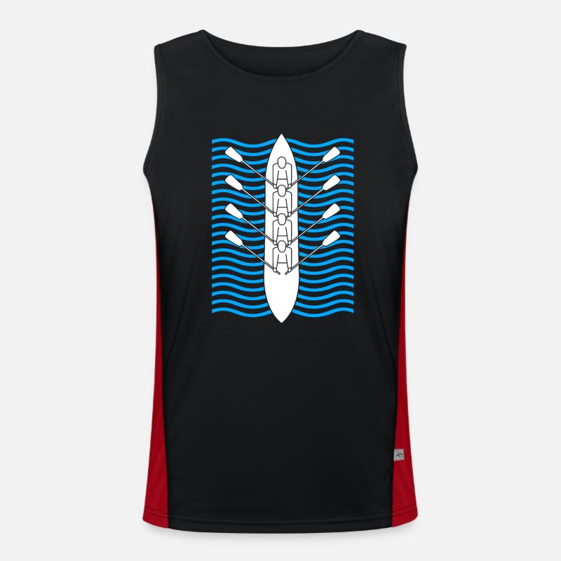 Équipe d’aviron Aviron Aviron Rameur Débardeur respirant contrasté Homme 