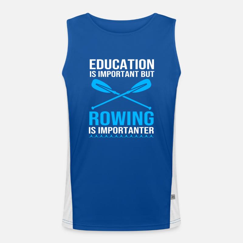 Ruderteam Rudern Ruder Ruderboot Ruderer Funktionelles Kontrast-Tank Top für Männer 