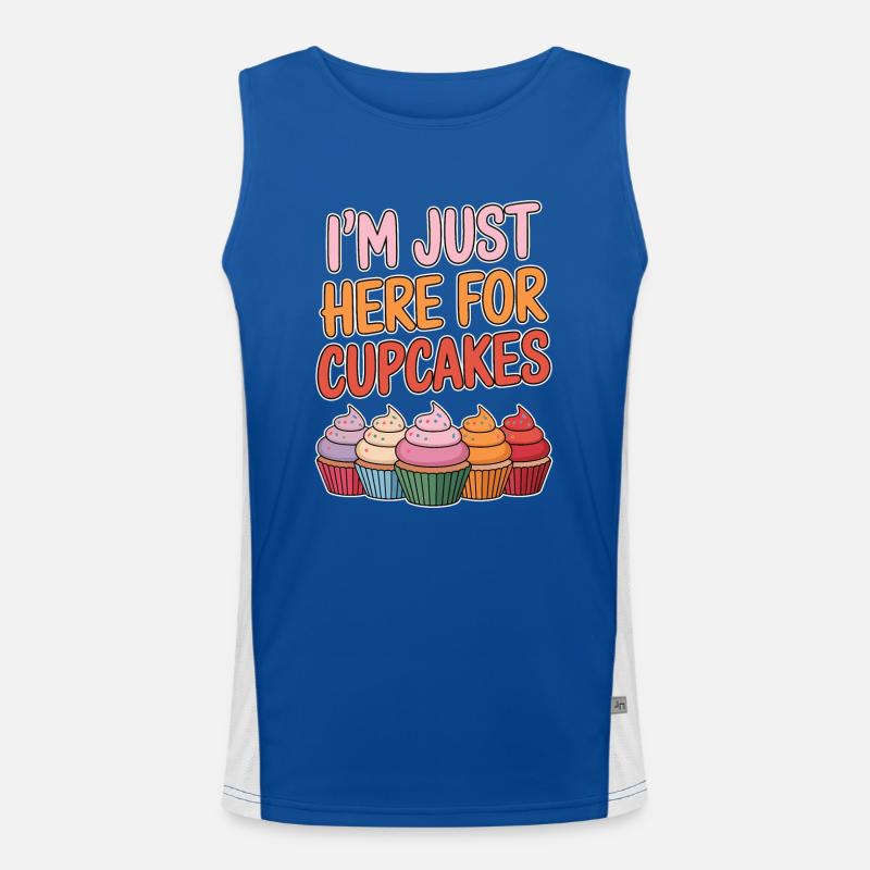 Cupcake Spruch Cupcakes Lustiges Cupcake Geschenk Funktionelles Kontrast-Tank Top für Männer 