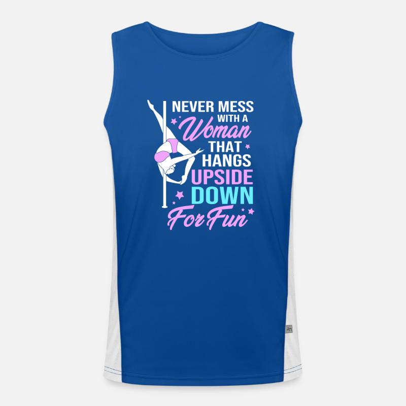 Pole Dance Men's Functional Contrast Tank Top 