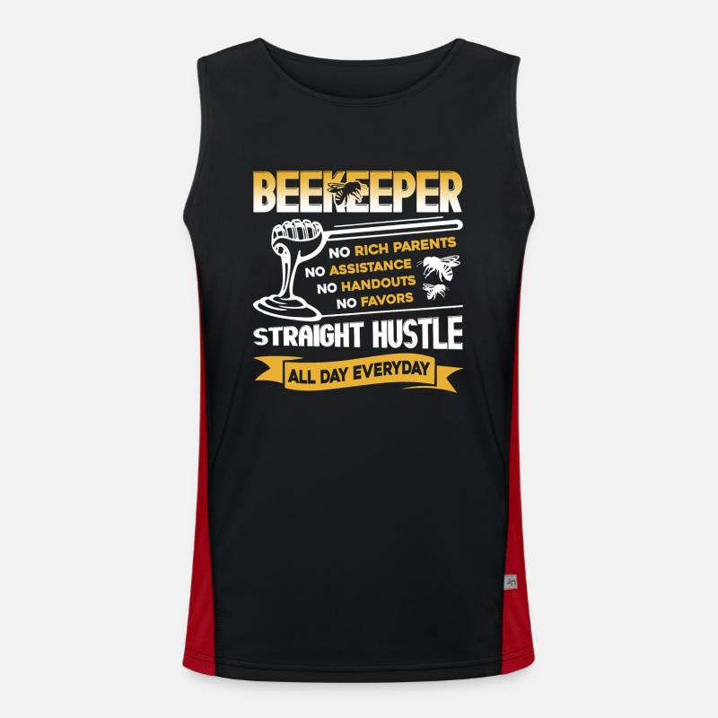 Beekeeper Things About Beekeeper - Men's Functional Contrast Tank Top - black/red