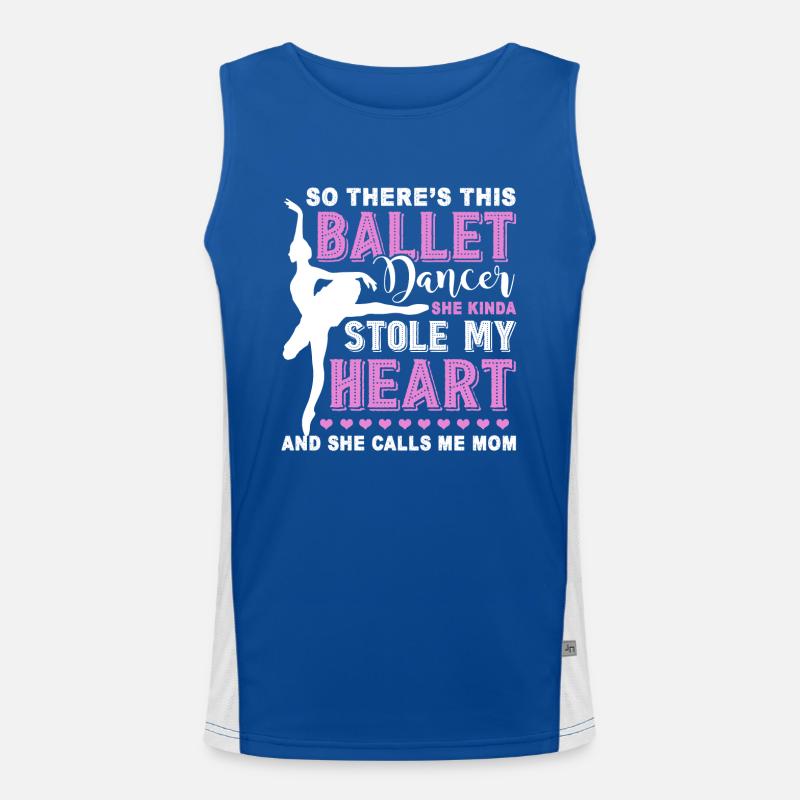 Ballet Dancer Mom Men's Functional Contrast Tank Top 