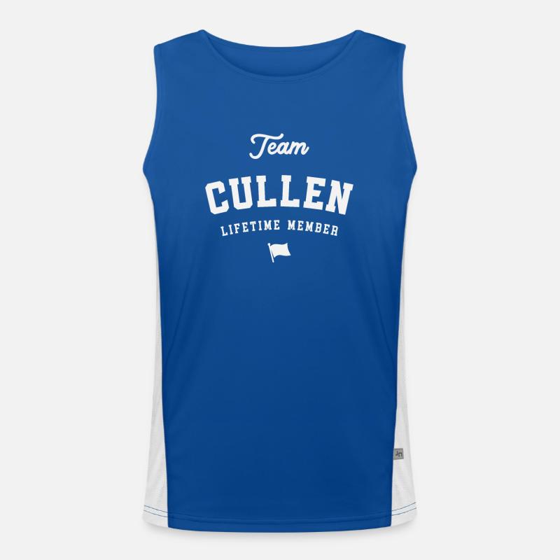 Team Cullen Lebenslanges Mitglied Lustiger Name Cullen Funktionelles Kontrast-Tank Top für Männer 