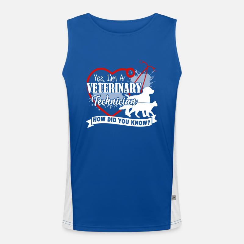 I am A Veterinary Technician Men's Functional Contrast Tank Top 
