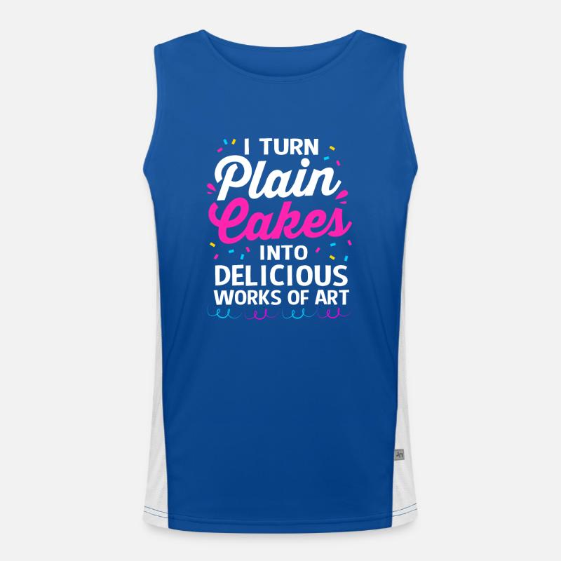 Cake Tartlet Decoration Cake Men's Functional Contrast Tank Top 
