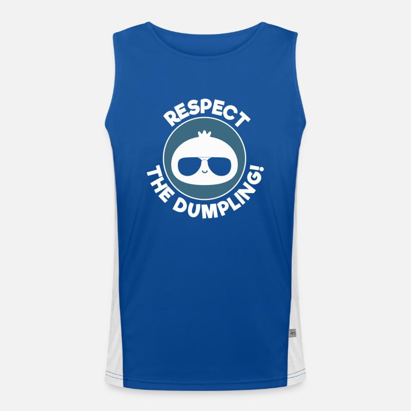 Respecter la boulette Cool Dumpling Illustration Débardeur respirant contrasté Homme 