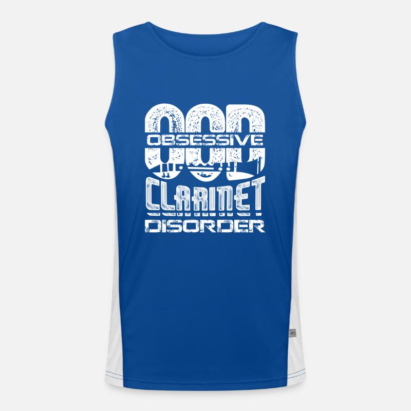 Obsessive Clarinet Disorder Men's Functional Contrast Tank Top 