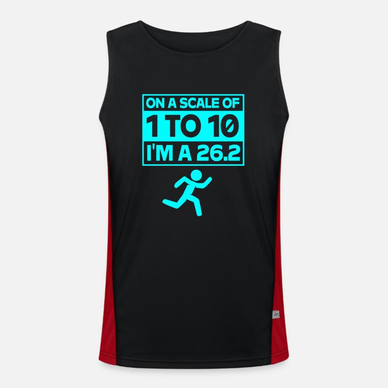 Marathon Marathonläufer Funktionelles Kontrast-Tank Top für Männer 