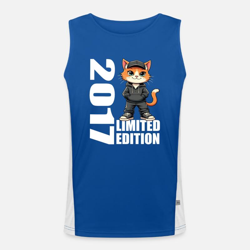 Limited Edition 2017 Birthday 2017 Born Men's Functional Contrast Tank Top 