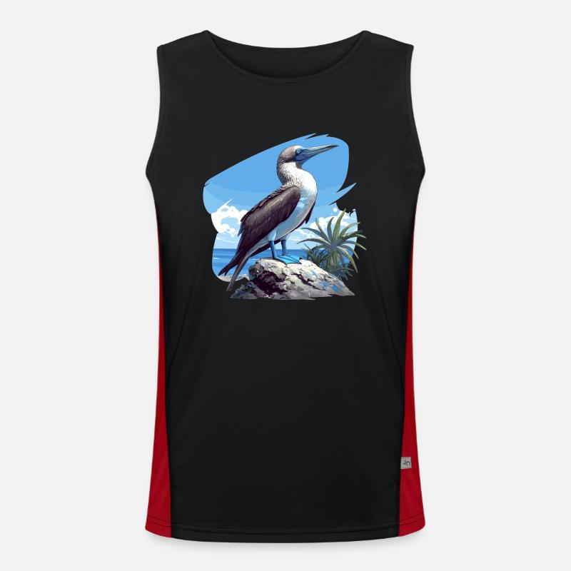 Blue-footed booby Men's Functional Contrast Tank Top 