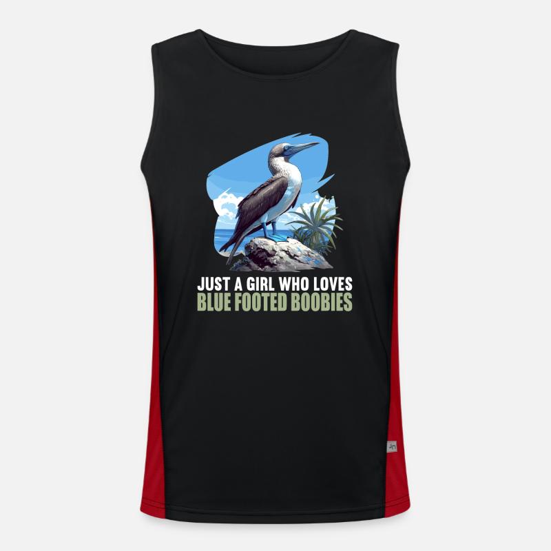 Blue-footed booby Men's Functional Contrast Tank Top 