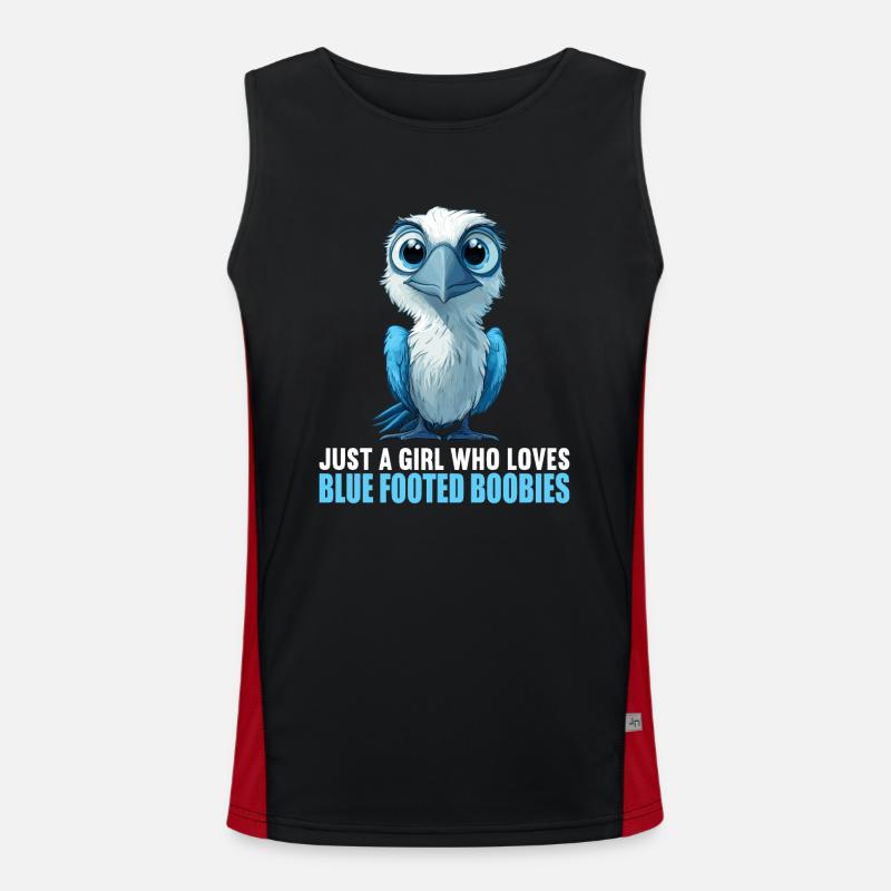 Blue-footed booby Men's Functional Contrast Tank Top 