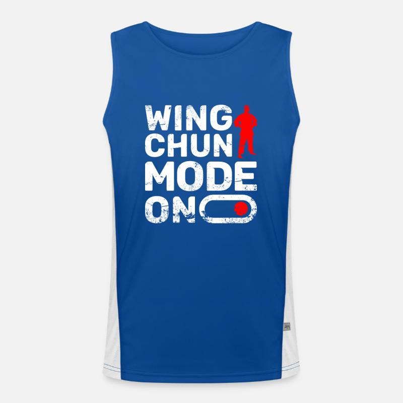 Wing chun mode on Funktionelles Kontrast-Tank Top für Männer 